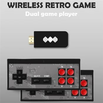 Mini HDMI 4K TV Game Retro Console Controllers Game Stick 2PCS Wireless Gamepad Built-in 568 Classic Games Y2 HD/ Y2 Pro AV
Mini HDMI 4K TV Game Retro Console Controllers Game Stick 2PCS Wireless Gamepad Built-in 568 Classic Games Y2 HD/ Y2 Pro AV