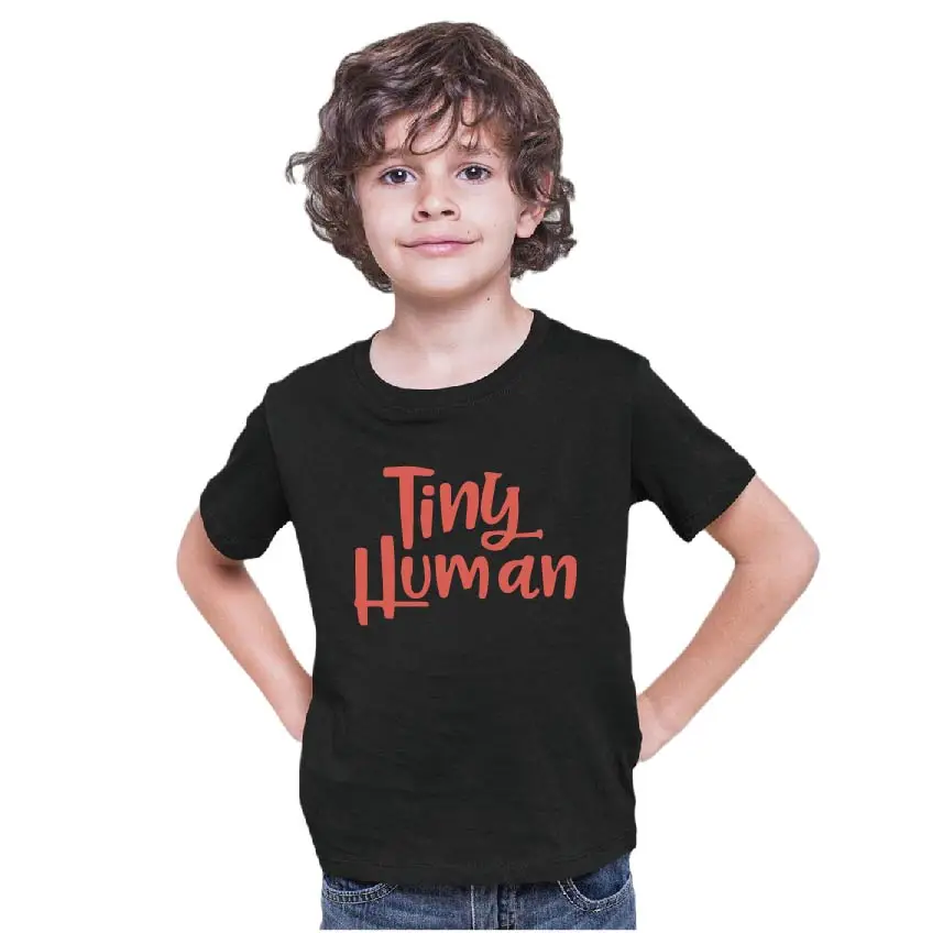 

Funny Toddler T-Shirts Kids Summer Shirt Trendy Childrens Tee Tiny Human Shirt Boys/Girls Picture TShirts Cute Fashion Swag