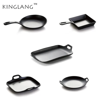 1Pcs KINGLANG Melamine Platter Black Color Matte Finishing Nice Dinner Rice Plate with Handle for Restaurant
1Pcs KINGLANG Melamine Platter Black Color Matte Finishing Nice Dinner Rice Plate with Handle for Restaurant