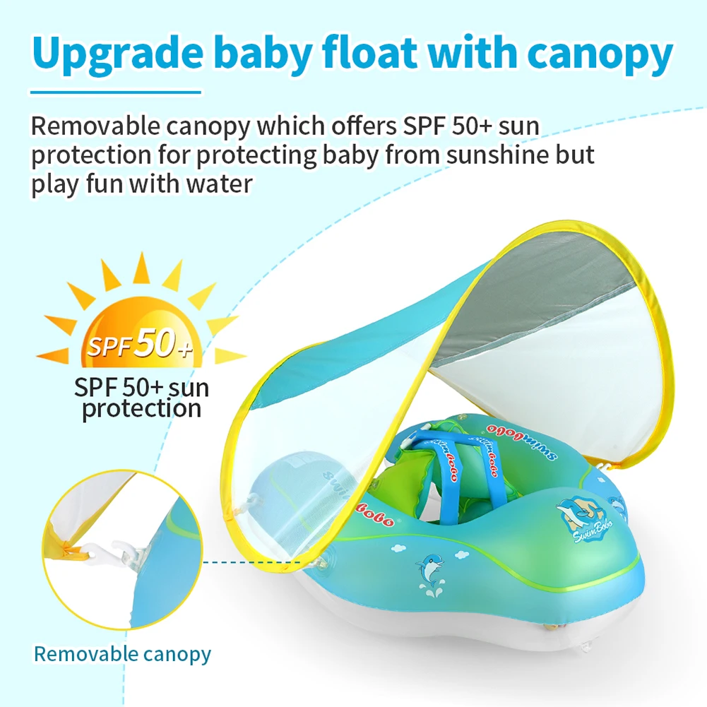 Baby Swimming Float with Visor Inflatable Infant Floating Rings Toddlers Swim Pool Accessories Circle Bathing Summer Toys
Baby Swimming Float with Visor Inflatable Infant Floating Rings Toddlers Swim Pool Accessories Circle Bathing Summer Toys