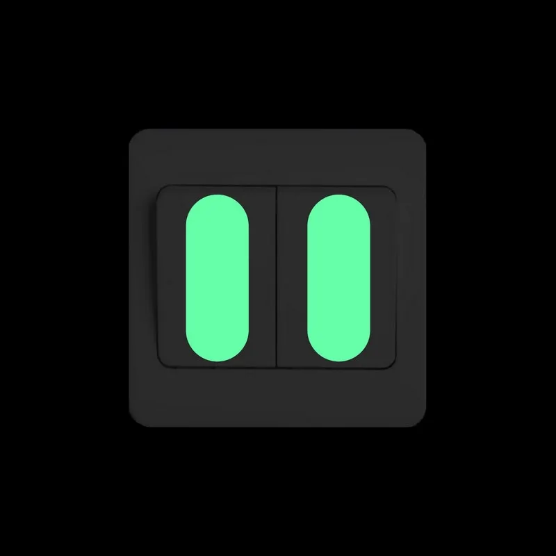 Наклейка для кнопки переключателя светящаяся световая полоса ночная подсветка