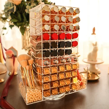 110Lattices Acrylic Lipstick Organizer 360 Degree Rotated Lipstick Tower Storage Makeup Lipstick Holder As A Gift for Girl/women
110Lattices Acrylic Lipstick Organizer 360 Degree Rotated Lipstick Tower Storage Makeup Lipstick Holder As A Gift for Girl/women