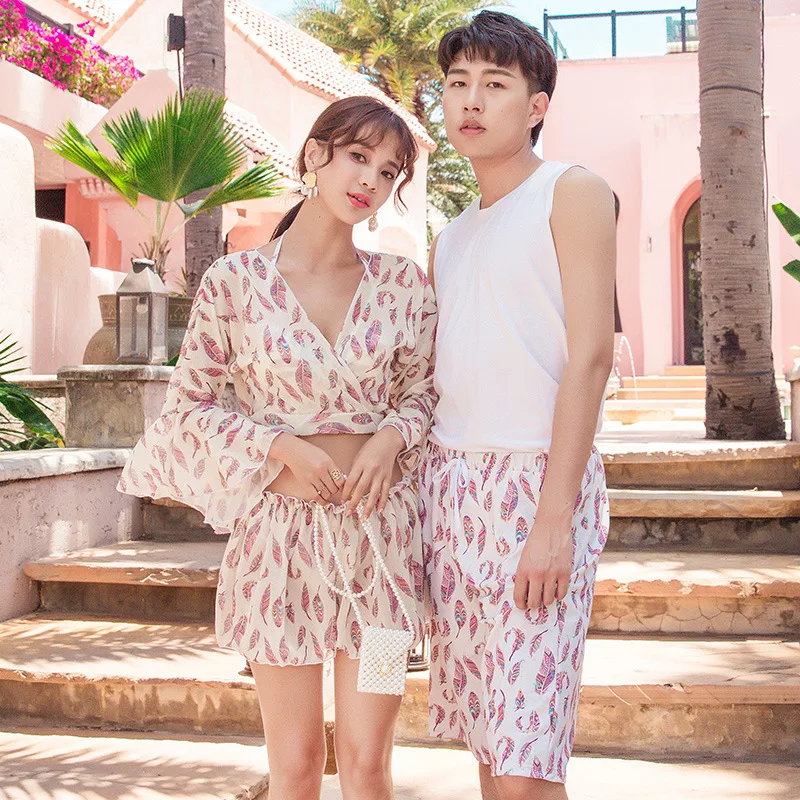 Summer hui er 2020 New Style COUPLE'S Swimsuit Three-piece Set Sexy Bikini Bathing Suit Fresh And Sweet
Summer hui er 2020 New Style COUPLE'S Swimsuit Three-piece Set Sexy Bikini Bathing Suit Fresh And Sweet