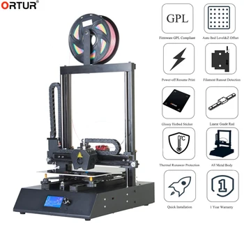 Ortur4 3D Printer V2 High Speed FDM CE Fast Assembly with Filament Detector and Break-Resuming 260*310*305 Print area 3D Printer
Ortur4 3D Printer V2 High Speed FDM CE Fast Assembly with Filament Detector and Break-Resuming 260*310*305 Print area 3D Printer
