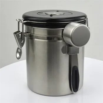 Stainless Steel Airtight Sealed Canister With Spoon Coffee Flour Sugar Container Holder Can Storage Bottles Jars For Coffee Bean
Stainless Steel Airtight Sealed Canister With Spoon Coffee Flour Sugar Container Holder Can Storage Bottles Jars For Coffee Bean