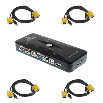 New 4 port kvm switch USB 2.0 VGA Splitter Printer Mouse Keyboard Pendrive Share Switcher 1920x1440 VGA Switch Box Adaptor
New 4 port kvm switch USB 2.0 VGA Splitter Printer Mouse Keyboard Pendrive Share Switcher 1920x1440 VGA Switch Box Adaptor