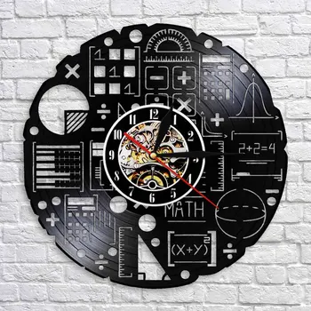 Math Algebra Geometry Vinyl Records Wall Clock Math Science Quartz Decorative 3D Watches Wall Clock Modern Home Decor
Math Algebra Geometry Vinyl Records Wall Clock Math Science Quartz Decorative 3D Watches Wall Clock Modern Home Decor