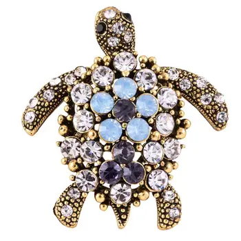 LNRRABC Tortoise Brooches Hat Accessories women Crystal Rhinestones Animal Pins Brooches Fashion Jewelry
LNRRABC Tortoise Brooches Hat Accessories women Crystal Rhinestones Animal Pins Brooches Fashion Jewelry