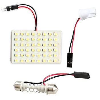 Car Interior Light Panel 12V 48 SMD LED T10 BA9S Dome Festoon Bulb Adapter
Car Interior Light Panel 12V 48 SMD LED T10 BA9S Dome Festoon Bulb Adapter