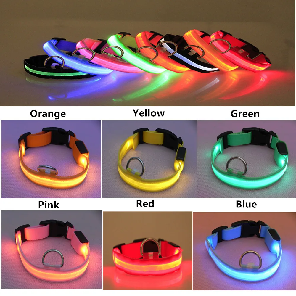LED Dog Collar USB Rechargeable Luminous Pet Collar Nylon Webbing Safe At Night Suitable for Small and Medium Dogs
LED Dog Collar USB Rechargeable Luminous Pet Collar Nylon Webbing Safe At Night Suitable for Small and Medium Dogs