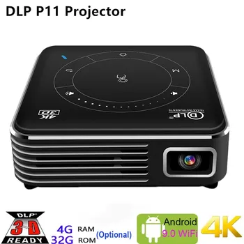DLP P11 Android 9.0 Support 4K Mini Projector3D HD Portable Micro WIFI Bluetooth DLP Mobile LED Projector with Battery
DLP P11 Android 9.0 Support 4K Mini Projector3D HD Portable Micro WIFI Bluetooth DLP Mobile LED Projector with Battery
