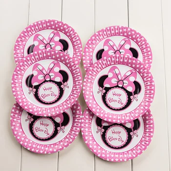 36Pcs/set Minnie Mouse Party Supplies Disposable Tableware Set Paper Plate Cup Straw Mask Birthday Decorations Kids Toy
36Pcs/set Minnie Mouse Party Supplies Disposable Tableware Set Paper Plate Cup Straw Mask Birthday Decorations Kids Toy