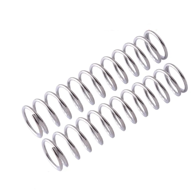 20pcs compression spring wire diameter 0.6mm outer diameter 10mm Stainless Steel Micro Small Compression spring length 10mm-50mm
20pcs compression spring wire diameter 0.6mm outer diameter 10mm Stainless Steel Micro Small Compression spring length 10mm-50mm
