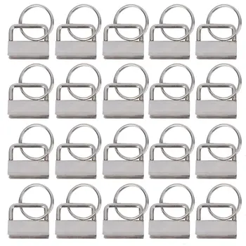 25Pcs DIY Fabric Hardware Key Chain Fob Wristlet Hardware with Key Ring for Lanyard Luggage Strap Accessories 25mm, Silver
25Pcs DIY Fabric Hardware Key Chain Fob Wristlet Hardware with Key Ring for Lanyard Luggage Strap Accessories 25mm, Silver