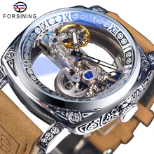 Forsining Fashion Square Transparent Retro Men's Automatic Mechanical Watch Silver Luminous Self-Wind Skeleton Design Belt Clock
Forsining Fashion Square Transparent Retro Men's Automatic Mechanical Watch Silver Luminous Self-Wind Skeleton Design Belt Clock