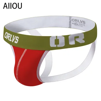 AIIOU Mens Jockstrap Cotton Bikini Briefs Gay Underwear Breathable Mesh Front Cotton Thong G Strings Low Waist Erotic Underpants
AIIOU Mens Jockstrap Cotton Bikini Briefs Gay Underwear Breathable Mesh Front Cotton Thong G Strings Low Waist Erotic Underpants