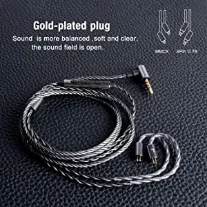 MMCX 0.78mm Earphone Cable HiFi Earbud Headset Replacement TRS MMCX Cord KZ ES4 ED16 ZS5 ZS6 MMCX 0.78mm Earphone Cable HiFi Earbud Headset Replacement TRS MMCX Cord KZ ES4 ED16 ZS5 ZS6