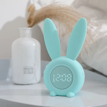 Cute Rabbit Timer Alarm Clock Sound And Light Control Night Light Temperature Calendar Rechargeable For Children Gift Be
Cute Rabbit Timer Alarm Clock Sound And Light Control Night Light Temperature Calendar Rechargeable For Children Gift Be