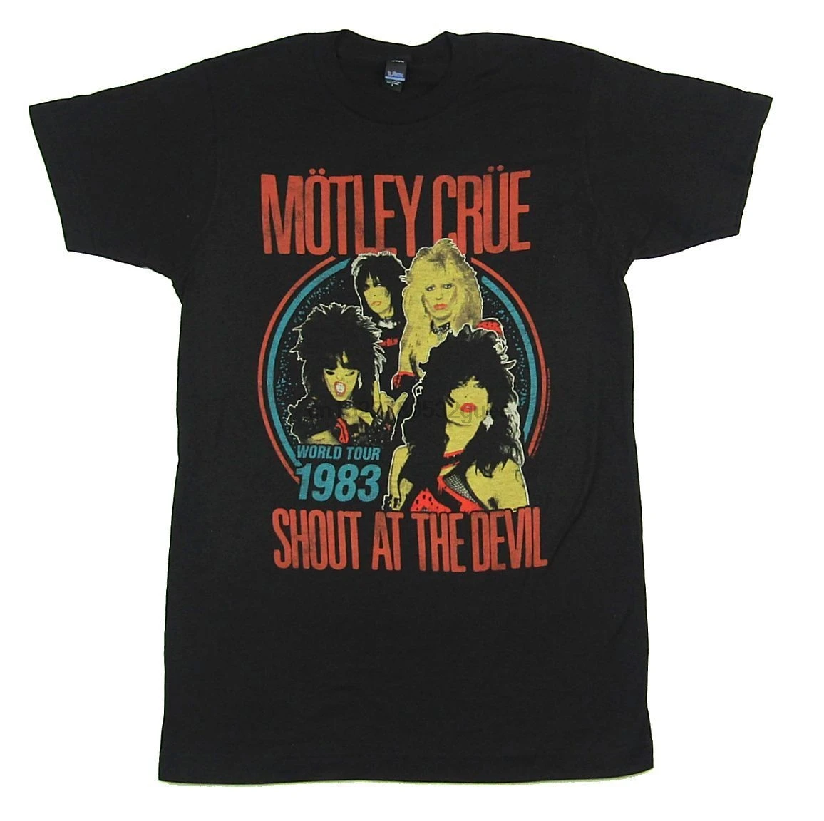 Motley Crue Shout At The Devil World Tour 1983 футболка новое официальное переиздание (1)|Футболки| |