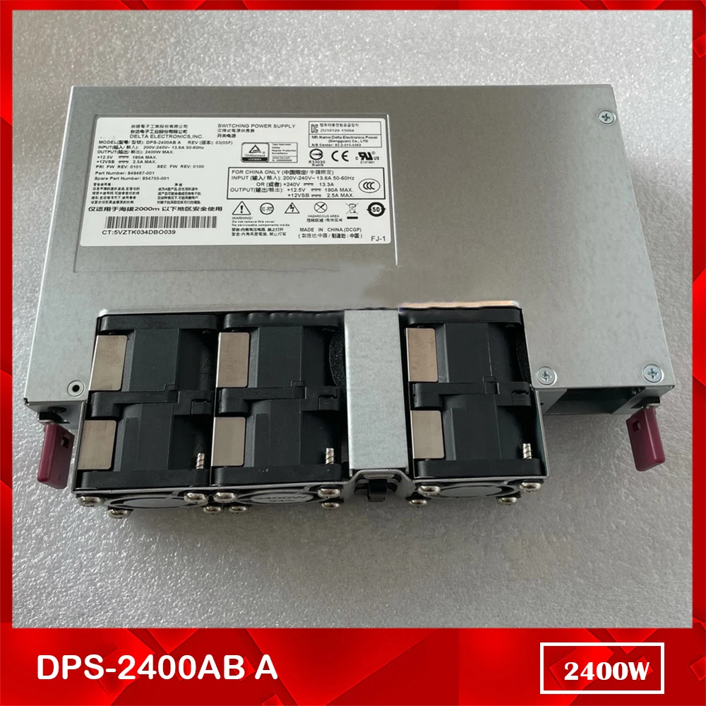 DPS-2400AB A For Delta Switching Power Supply 849467-001 854755-001 2400W
DPS-2400AB A For Delta Switching Power Supply 849467-001 854755-001 2400W