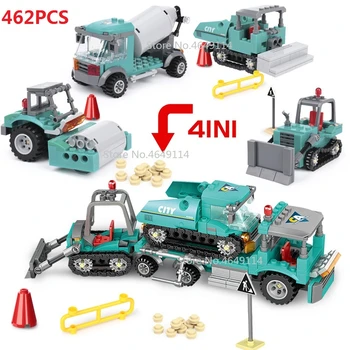 4 In1 Toy Blocks Truck Excavator Bulldozer Building Blocks City Engineering Bricks Construction Vehicle Figure Blocks Children
4 In1 Toy Blocks Truck Excavator Bulldozer Building Blocks City Engineering Bricks Construction Vehicle Figure Blocks Children