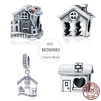 MOWIMO S925 Sweet Home Charms Fit Original Silver Bracelets 100% 925 Sterling Silver Pendant Beads DIY Necklace Jewelry
MOWIMO S925 Sweet Home Charms Fit Original Silver Bracelets 100% 925 Sterling Silver Pendant Beads DIY Necklace Jewelry