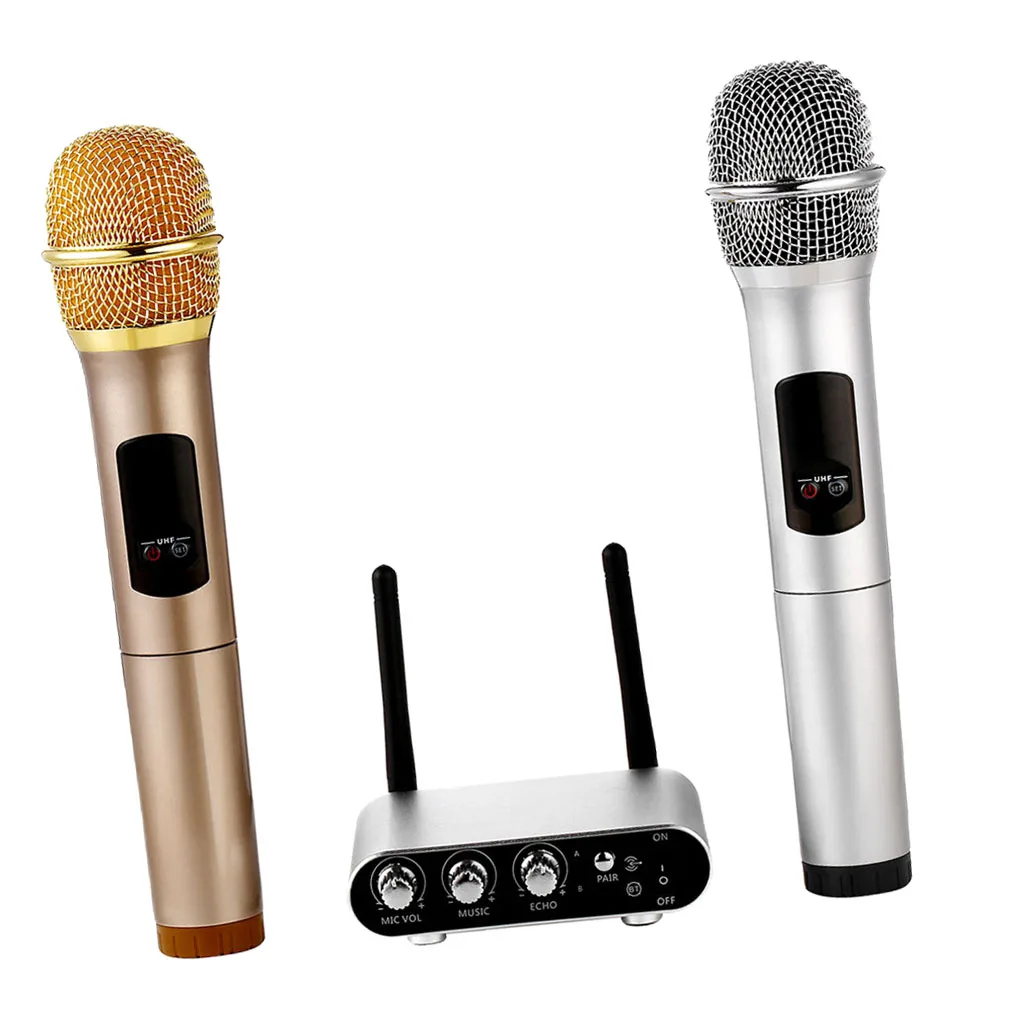 Durable Wireless Handheld UHF Microphone Display Screen MIC Set for Indoor Karaoke Stage Party
Durable Wireless Handheld UHF Microphone Display Screen MIC Set for Indoor Karaoke Stage Party