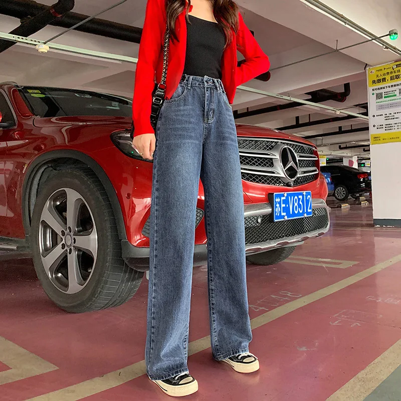 Jeans Women Solid Vintage High Waist Wide Leg Denim Trousers Simple Students All-match Loose Fashion Harajuku Womens Chic Casual
Jeans Women Solid Vintage High Waist Wide Leg Denim Trousers Simple Students All-match Loose Fashion Harajuku Womens Chic Casual