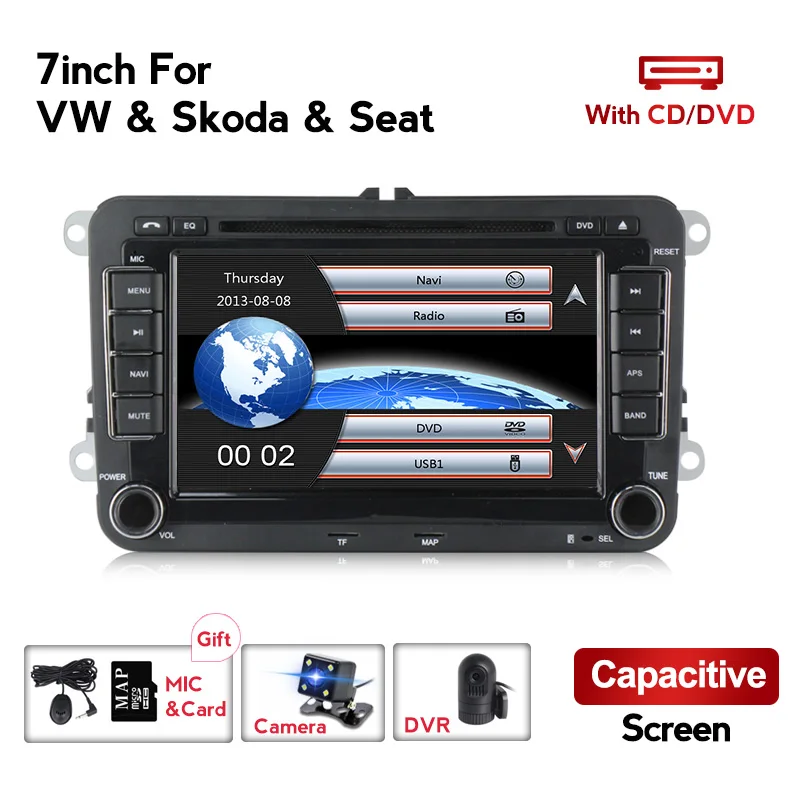 Автомобильный мультимедийный плеер GPS 2 Din авторадио для VW/POLO/PASSAT b6/golf