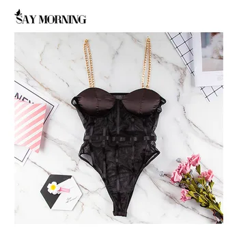 SAY MORNING High Quality Deep V Neck Lace Bodysuit Comfort Breathable One Piece Metal Shoulder Strap Sexy Lingerie
SAY MORNING High Quality Deep V Neck Lace Bodysuit Comfort Breathable One Piece Metal Shoulder Strap Sexy Lingerie