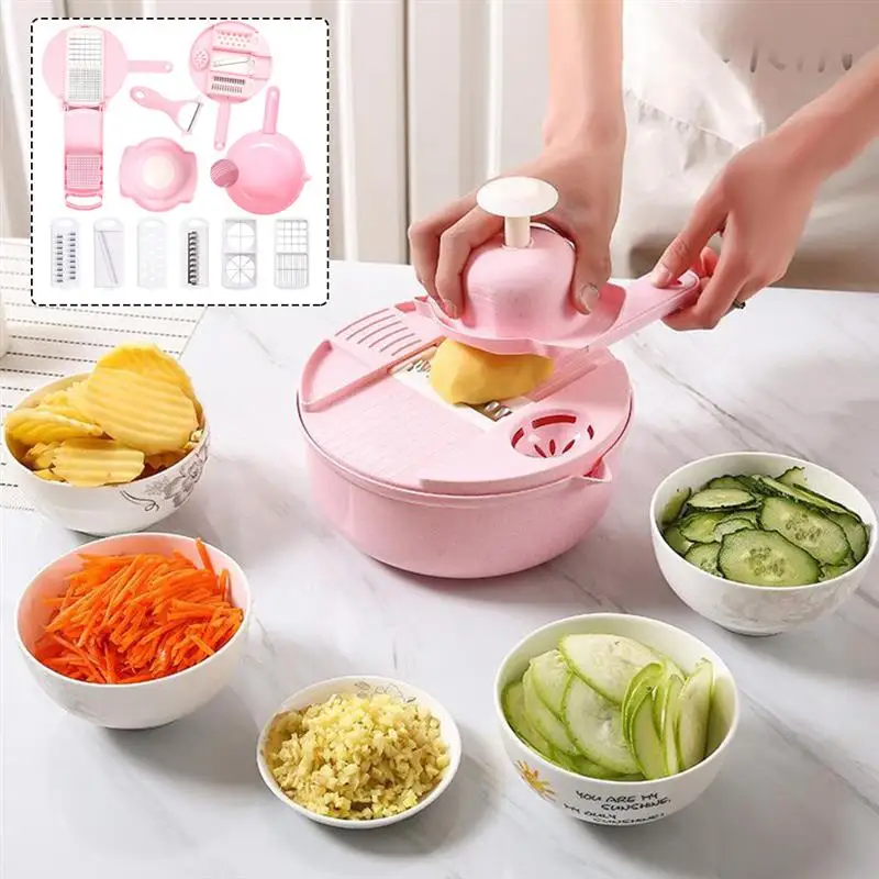 Vegetable&Food Chopper Multi-Purpose Onion Chopper Food Slicer Grater Dicer Shredder Set Kitchen Gadget Tools
Vegetable&Food Chopper Multi-Purpose Onion Chopper Food Slicer Grater Dicer Shredder Set Kitchen Gadget Tools