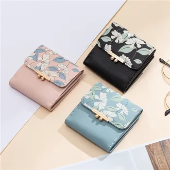 2020 New Wallet Ladies Covered Wallet Floral Print Flip Coin Purse Short Wallet Multi-Card Wallet
2020 New Wallet Ladies Covered Wallet Floral Print Flip Coin Purse Short Wallet Multi-Card Wallet
