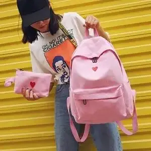 Korean New Canvas Backpack Travel Bag Printing Heart Backpack School Bag for Teenage Lovely Girls Casual Backpacks 1p39
Korean New Canvas Backpack Travel Bag Printing Heart Backpack School Bag for Teenage Lovely Girls Casual Backpacks 1p39