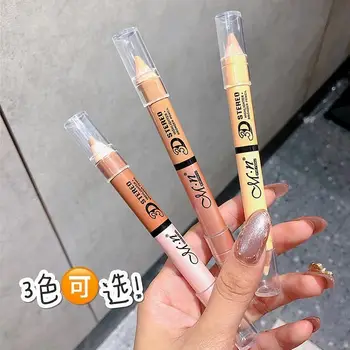 Double Head Highlighter Concealer Pen Cover Blemish Dark Circles Face Corretor Houten Handvat Waterdicht Contour Cosmetics
Double Head Highlighter Concealer Pen Cover Blemish Dark Circles Face Corretor Houten Handvat Waterdicht Contour Cosmetics