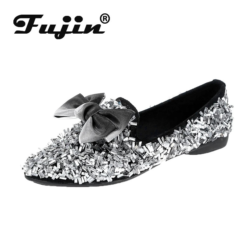 Fujin Autumn Crystal Flats Mules Lady Sandals Slip on Slippers Pointed Toe Mules Outdoor Shoes Butterfly Knot Woman Single Shoes
Fujin Autumn Crystal Flats Mules Lady Sandals Slip on Slippers Pointed Toe Mules Outdoor Shoes Butterfly Knot Woman Single Shoes