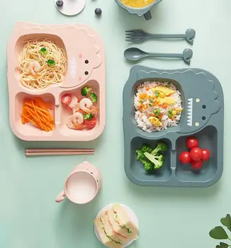 Kids Unbreakable Cereal Tableware Set with Bowl Scoop Fork Cup Plate Safe for Children Dinosaur Cartoon Style
Kids Unbreakable Cereal Tableware Set with Bowl Scoop Fork Cup Plate Safe for Children Dinosaur Cartoon Style