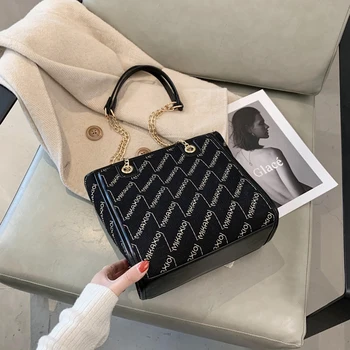 Autumn and winter new style handbags fashion shoulder bag ladies chain bag leisure big bag denim handbag messenger bag
Autumn and winter new style handbags fashion shoulder bag ladies chain bag leisure big bag denim handbag messenger bag