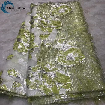 Nigerian lace brocade fabrics 5 yards/pcs 2019 Latest apparel sewing material African organza lace fabrics with jaquard weave
Nigerian lace brocade fabrics 5 yards/pcs 2019 Latest apparel sewing material African organza lace fabrics with jaquard weave