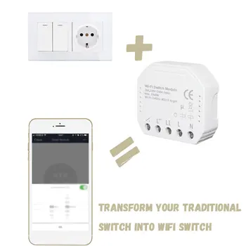 For APP Mobile Phone Intelligent Mini Wireless Electric Light Smart WiFi Switch Module Remote Control Multifunction Transform
For APP Mobile Phone Intelligent Mini Wireless Electric Light Smart WiFi Switch Module Remote Control Multifunction Transform