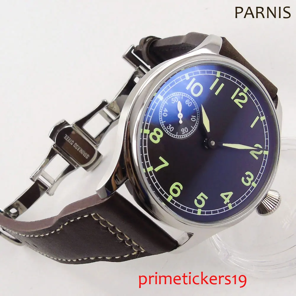 Green marks Black dial 6497 hand winding movement 44mm deployment clasp leather clasp
Green marks Black dial 6497 hand winding movement 44mm deployment clasp leather clasp