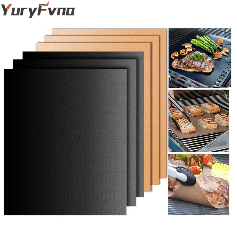 YuryFvna Non-Stick BBQ Grill Mat Bake Mat FDA-Approved Barbecue Grilling Sheet Liner Reusable Easy To Clean
YuryFvna Non-Stick BBQ Grill Mat Bake Mat FDA-Approved Barbecue Grilling Sheet Liner Reusable Easy To Clean