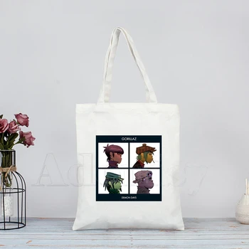 Gorillaz Rock Band Canvas Bag Casual Large Hand Bags for Women Ladies Shopping Handbag Print Large Capacity Bag
Gorillaz Rock Band Canvas Bag Casual Large Hand Bags for Women Ladies Shopping Handbag Print Large Capacity Bag