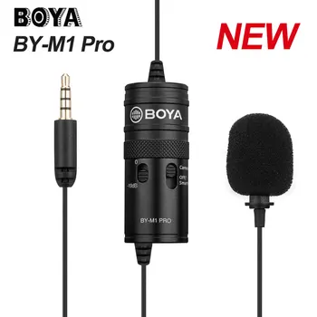 Mic BOYA BY-M1 Pro Microphone Lavalier Studio Mic Clip-on Condenser Mic for Smartphone iPhone Android DSLR Camcorder Audio
Mic BOYA BY-M1 Pro Microphone Lavalier Studio Mic Clip-on Condenser Mic for Smartphone iPhone Android DSLR Camcorder Audio