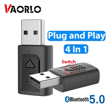 VAORLO 4 In 1 USB Transmitter Plug and Play Bluetooth 5.0 Receiver Wireless Adapter For TV Headphones Computer With 3.5 AUX Jack
VAORLO 4 In 1 USB Transmitter Plug and Play Bluetooth 5.0 Receiver Wireless Adapter For TV Headphones Computer With 3.5 AUX Jack