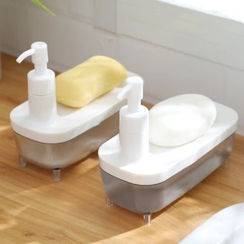 Press Soap Pump Dispenser with Sponge Holder for Shower Gel Shampoo Liquid Dispenser Container Soap Organizer Cleaning Tool K
Press Soap Pump Dispenser with Sponge Holder for Shower Gel Shampoo Liquid Dispenser Container Soap Organizer Cleaning Tool K