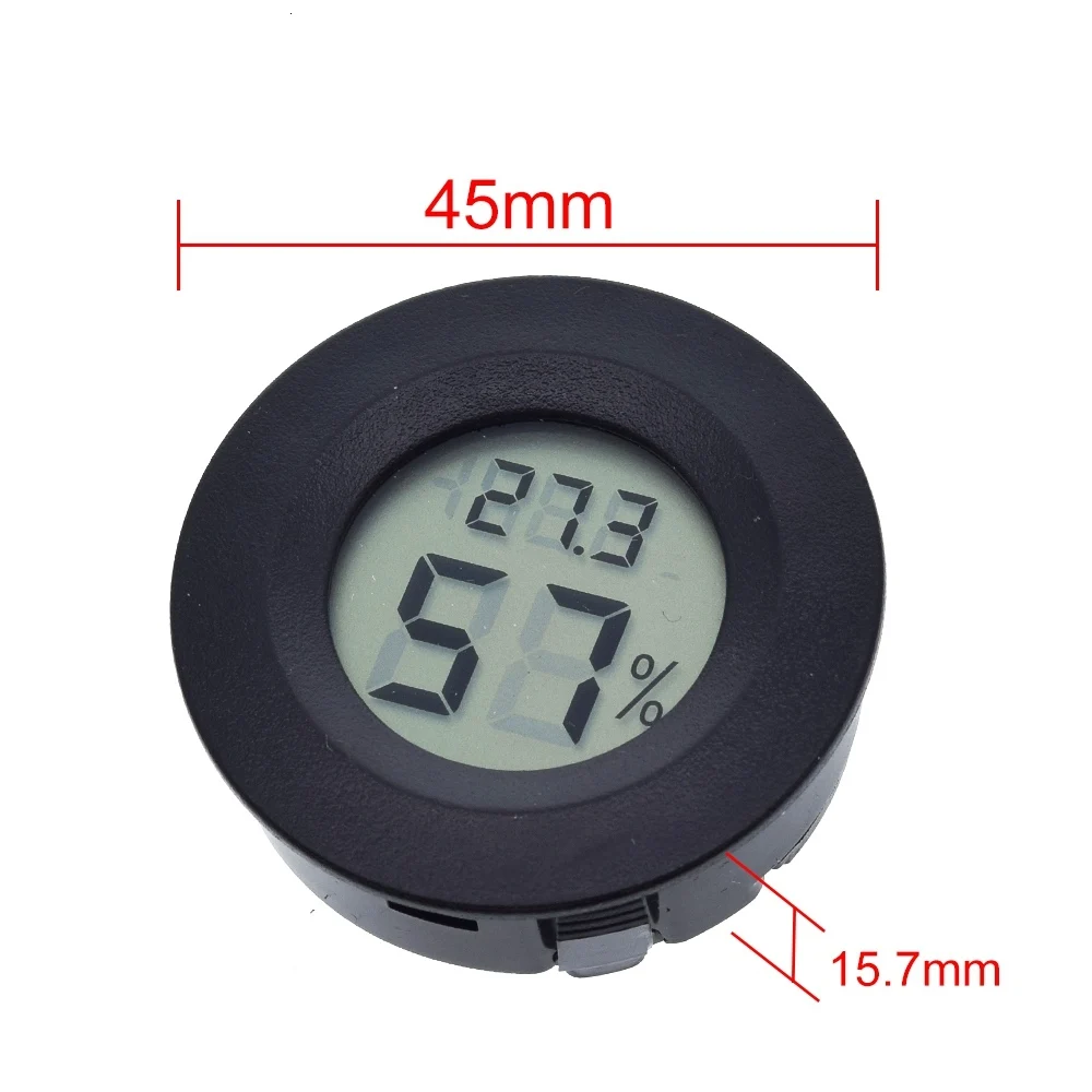 Mini LCD Digital Thermometer Hygrometer Fridge Freezer Temperature Sensor Humidity Meter Detector Indoor Gauge Instruments