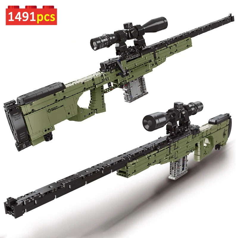 Military Series AWM Sniper Rifle Winchester M1897 Shot Gun Model Building Blocks Can Shoot Bullet Bricks Toys Gift For Boy Adult
Military Series AWM Sniper Rifle Winchester M1897 Shot Gun Model Building Blocks Can Shoot Bullet Bricks Toys Gift For Boy Adult
