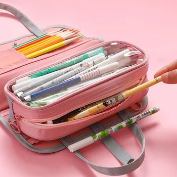 Large Pencil Case Waterproof Oxford Zipper Pen Box Portable Storage Bag Stationery Holder Cosmetic Case Handbag for Girls Women
Large Pencil Case Waterproof Oxford Zipper Pen Box Portable Storage Bag Stationery Holder Cosmetic Case Handbag for Girls Women