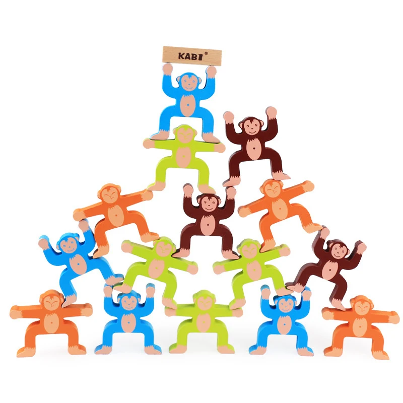 Kids Wooden Toy Building Block Monkey Balance Stack Blocks Brick Toys Table Game Play with Family Early Educational Infant Gift
Kids Wooden Toy Building Block Monkey Balance Stack Blocks Brick Toys Table Game Play with Family Early Educational Infant Gift