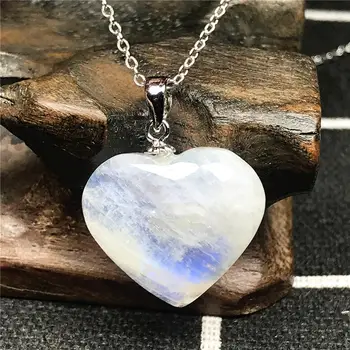 Real Natural Blue Light Moonstone Heart Pendant For Woman Man Silver Crystal 19x6mm Beads Stone Necklace Pendant Jewelry AAAAA
Real Natural Blue Light Moonstone Heart Pendant For Woman Man Silver Crystal 19x6mm Beads Stone Necklace Pendant Jewelry AAAAA